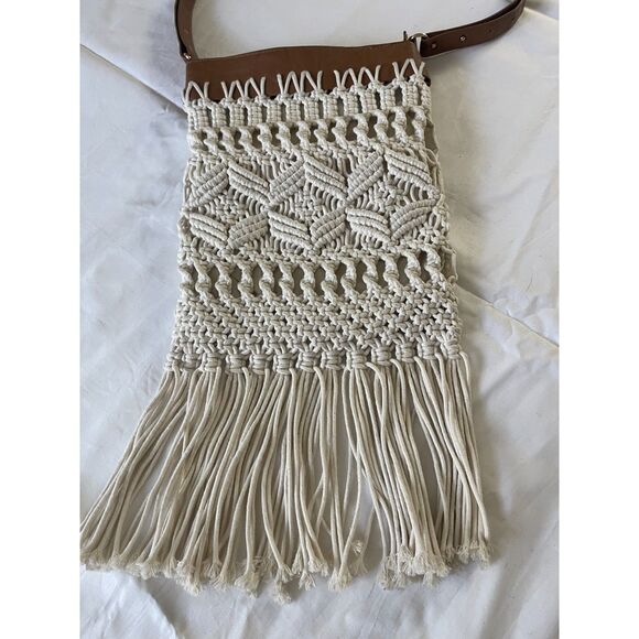 Macreme Inc Crossbody Bag Purse Vintage Y2K Handbag Boho Bohemian Knit - Picture 9 of 14